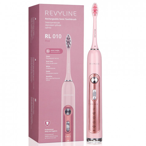 Электрическая звуковая зубная щётка Revyline RL 010 Pink и по всей Беларуси в интернет-магазине Revyline.by
