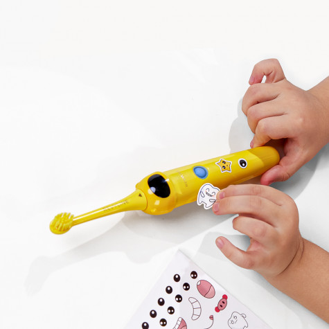 Электрическая звуковая зубная щётка Revyline RL 020 Kids, Yellow и по всей Беларуси в интернет-магазине Revyline.by