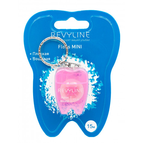 Зубная нить вощеная Revyline floss mini, 15 m, розовая и по всей Беларуси в интернет-магазине Revyline.by