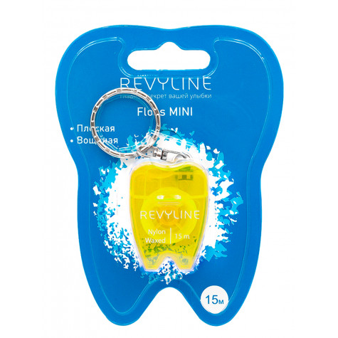 Зубная нить вощеная Revyline floss mini, 15 m, желтая и по всей Беларуси в интернет-магазине Revyline.by