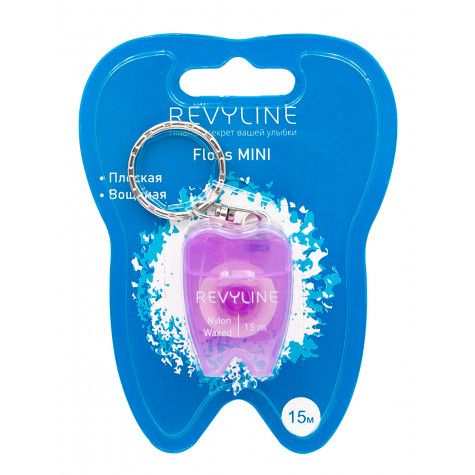 Зубная нить вощеная Revyline floss mini, 15 m, сиреневая и по всей Беларуси в интернет-магазине Revyline.by