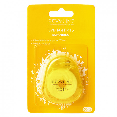 Зубная нить Revyline 840D Expanding floss нейлон, вощеная, 50 m и по всей Беларуси в интернет-магазине Revyline.by