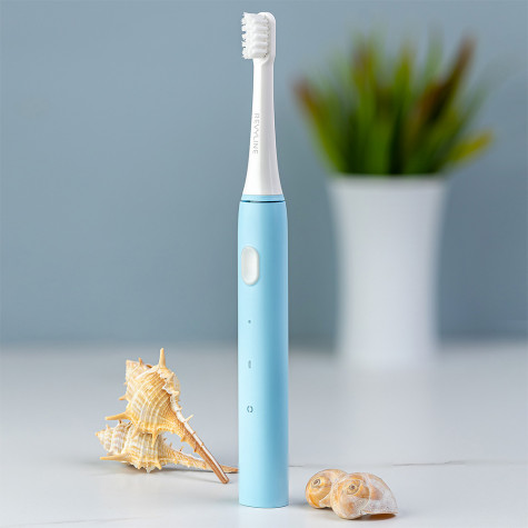 Электрическая звуковая зубная щётка Revyline RL 050, голубая и по всей Беларуси в интернет-магазине Revyline.by