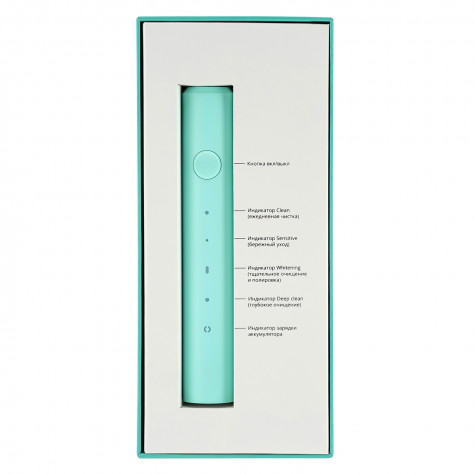 Электрическая звуковая зубная щётка Revyline RL 040, зеленая и по всей Беларуси в интернет-магазине Revyline.by