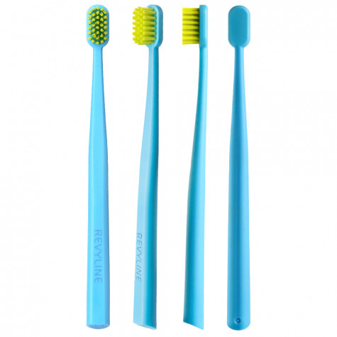 Детская зубная щетка Revyline Kids S4800 голубая - салатовая, Soft и по всей Беларуси в интернет-магазине Revyline.by