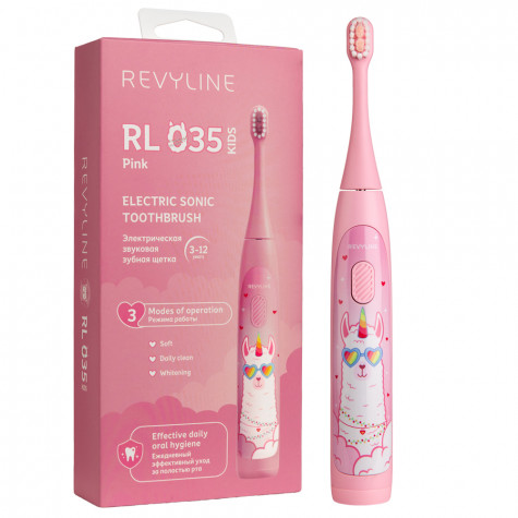 Электрическая звуковая зубная щётка Revyline RL 035 Kids, Pink и по всей Беларуси в интернет-магазине Revyline.by