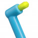Зубная щетка Revyline SM1000 Single, монопучковая, голубая - салатовая