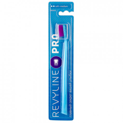 Зубная щетка Revyline SM6000 PRO голубая - фиолетовая, мягкая и по всей Беларуси в интернет-магазине Revyline.by