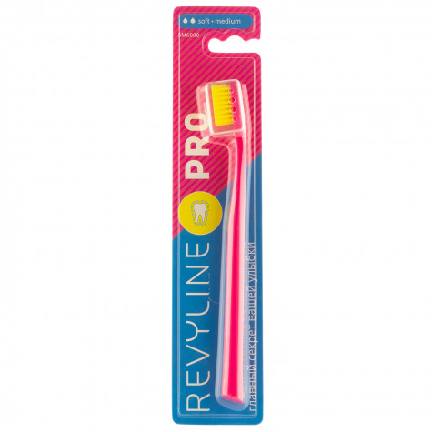 Зубная щетка Revyline SM6000 PRO розовая - желтая, мягкая и по всей Беларуси в интернет-магазине Revyline.by