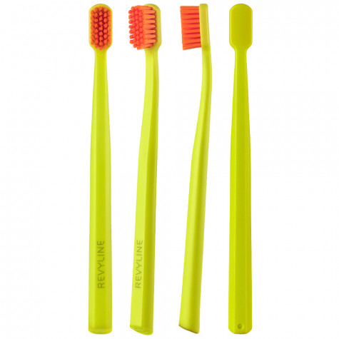 Зубная щетка Revyline SM6000 PRO салатовая - оранжевая, мягкая и по всей Беларуси в интернет-магазине Revyline.by