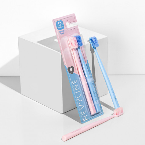 Набор зубных щеток Revyline SM6000 DUO Pink + Blue и по всей Беларуси в интернет-магазине Revyline.by