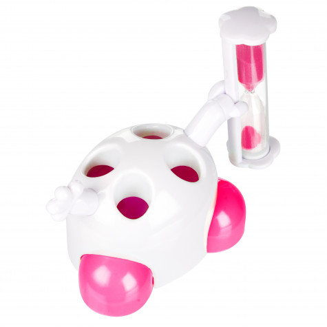 Песочные часы Revyline YS-001/2 с подставкой для щеток розовые, 3 мин. и по всей Беларуси в интернет-магазине Revyline.by