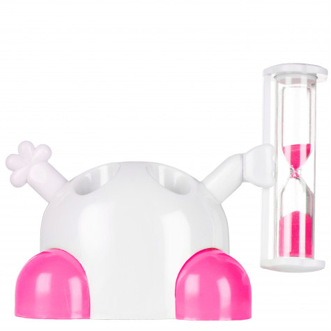 Песочные часы Revyline YS-001/2 с подставкой для щеток розовые, 3 мин. и по всей Беларуси в интернет-магазине Revyline.by