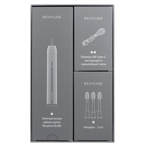 Электрическая звуковая зубная щётка Revyline RL 060, белая и по всей Беларуси в интернет-магазине Revyline.by
