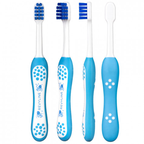 Детская зубная щетка Revyline Baby S3900 голубая, Soft и по всей Беларуси в интернет-магазине Revyline.by
