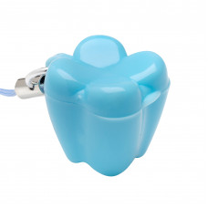 Контейнер Revyline для молочных зубов "Зубик" QT-006, голубой