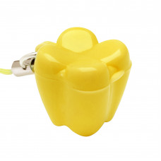 Контейнер Revyline для молочных зубов "Зубик" QT-006, желтый