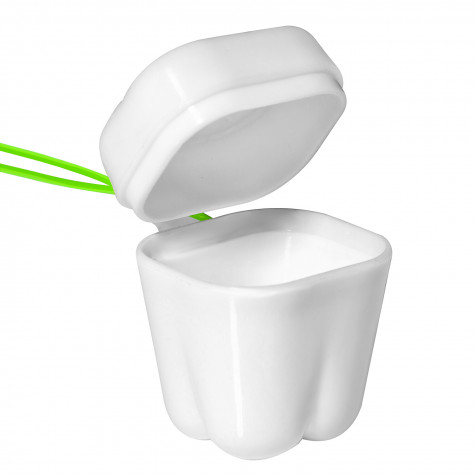 Контейнер Revyline для молочных зубов "Зубик" QT-122, белый - салатовый и по всей Беларуси в интернет-магазине Revyline.by