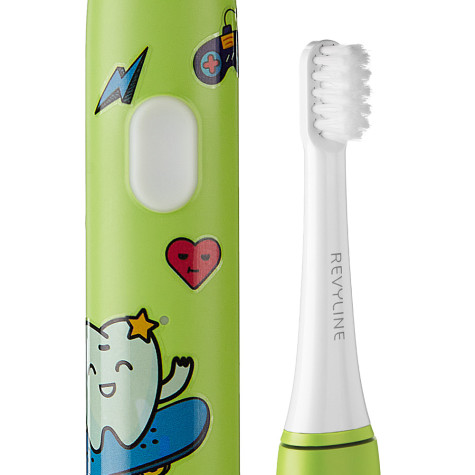 Электрическая звуковая зубная щётка Revyline RL 050 Kids, Green и по всей Беларуси в интернет-магазине Revyline.by