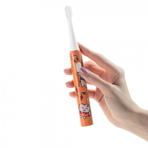 Электрическая звуковая зубная щётка Revyline RL 050 Kids, Orange и по всей Беларуси в интернет-магазине Revyline.by