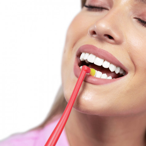 Зубная щетка Revyline SM1000 Single Long 9mm,  монопучковая, красная - желтая и по всей Беларуси в интернет-магазине Revyline.by