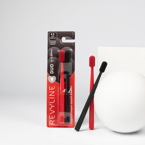 Набор зубных щеток Revyline SM6000 DUO Red + Black  by Dr. Baburov и по всей Беларуси в интернет-магазине Revyline.by