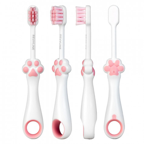 Детская зубная щетка Revyline BabyLapka, от 0 лет, розовая и по всей Беларуси в интернет-магазине Revyline.by