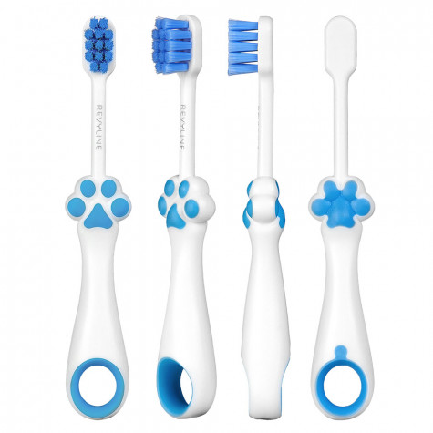 Детская зубная щетка Revyline BabyLapka, от 0 лет, голубая и по всей Беларуси в интернет-магазине Revyline.by
