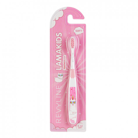 Детская зубная щетка Revyline LamaKids, от 3 до 12 лет, розовая и по всей Беларуси в интернет-магазине Revyline.by