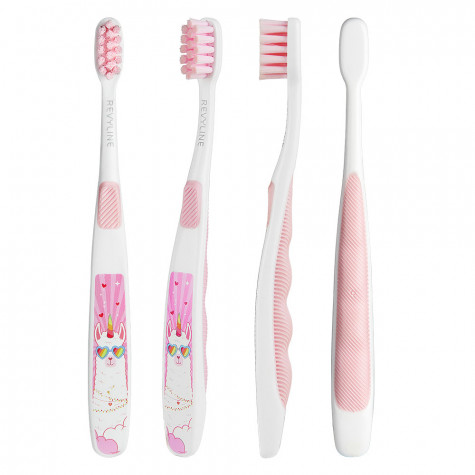 Детская зубная щетка Revyline LamaKids, от 3 до 12 лет, розовая и по всей Беларуси в интернет-магазине Revyline.by