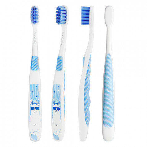 Детская зубная щетка Revyline LamaKids, от 3 до 12 лет, голубая и по всей Беларуси в интернет-магазине Revyline.by