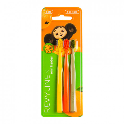 Набор зубных щеток Revyline S4800 Чебурашка, 3 шт и по всей Беларуси в интернет-магазине Revyline.by