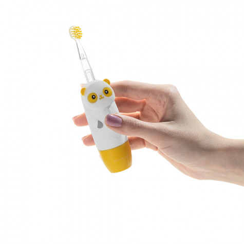 Электрическая звуковая зубная щетка Revyline RL 025 Panda, желтая и по всей Беларуси в интернет-магазине Revyline.by