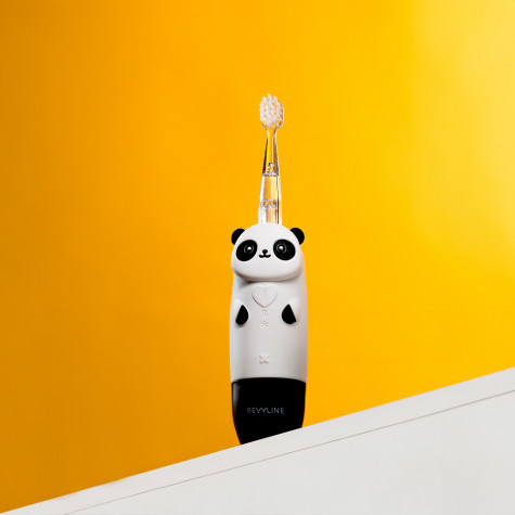 Электрическая звуковая зубная щетка Revyline RL 025 Panda, черная и по всей Беларуси в интернет-магазине Revyline.by