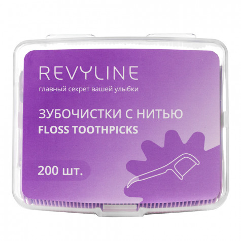 Зубочистка с нитью, флосстик Revyline, 200 шт. и по всей Беларуси в интернет-магазине Revyline.by