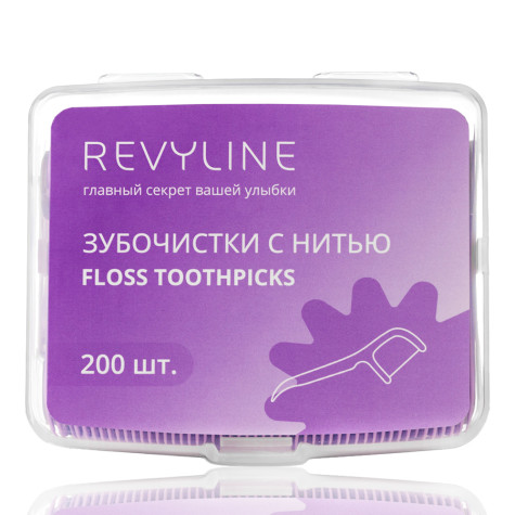 Зубочистка с нитью, флосстик Revyline, 200 шт. и по всей Беларуси в интернет-магазине Revyline.by
