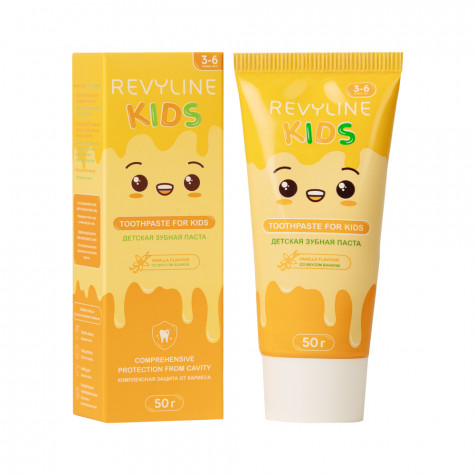 Зубная паста Revyline Kids ваниль, 50 г и по всей Беларуси в интернет-магазине Revyline.by