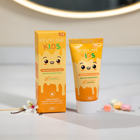 Зубная паста Revyline Kids ваниль, 50 г и по всей Беларуси в интернет-магазине Revyline.by