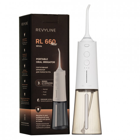 Портативный ирригатор Revyline RL 660 New, White и по всей Беларуси в интернет-магазине Revyline.by