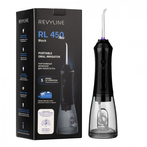 Портативный ирригатор Revyline RL 450 New Black и по всей Беларуси в интернет-магазине Revyline.by