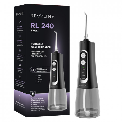 Портативный ирригатор Revyline RL 240 Black и по всей Беларуси в интернет-магазине Revyline.by