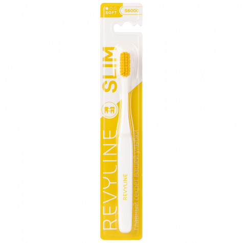 Зубная щетка Revyline S6000 Slim, желтая и по всей Беларуси в интернет-магазине Revyline.by