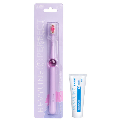 Набор Зубная щетка Revyline Perfect 10 000, Lilac + Зубная паста Smart, 15 г и по всей Беларуси в интернет-магазине Revyline.by