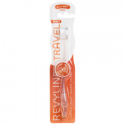 Зубная щетка Revyline S4000 Travel Glass, персиковая и по всей Беларуси в интернет-магазине Revyline.by