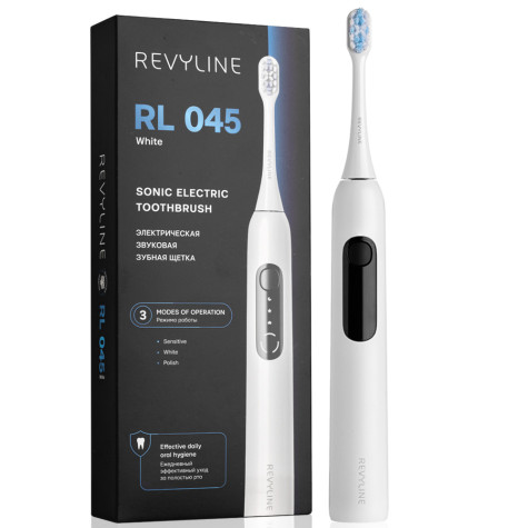 Электрическая звуковая зубная щётка Revyline RL 045 White и по всей Беларуси в интернет-магазине Revyline.by