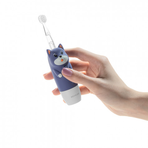 Электрическая звуковая зубная щётка Revyline RL 025 Baby Puppy, Blue и по всей Беларуси в интернет-магазине Revyline.by
