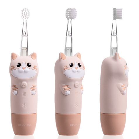 Электрическая звуковая зубная щётка Revyline RL 025 Baby Kitty, Beige и по всей Беларуси в интернет-магазине Revyline.by