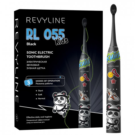Электрическая зубная щетка Revyline RL 055 Kids, Black и по всей Беларуси в интернет-магазине Revyline.by