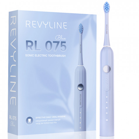 Электрическая звуковая зубная щётка Revyline RL 075 Blue и по всей Беларуси в интернет-магазине Revyline.by