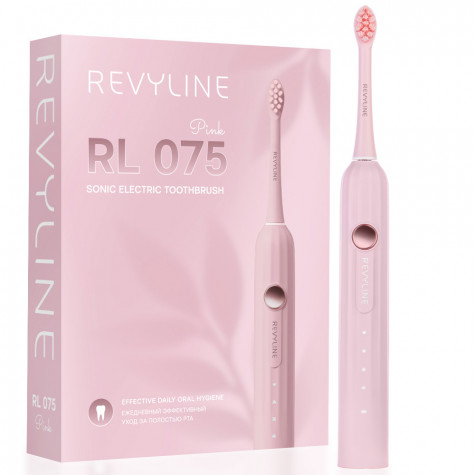 Электрическая звуковая зубная щётка Revyline RL 075 Pink и по всей Беларуси в интернет-магазине Revyline.by